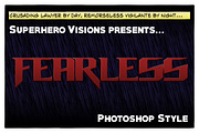 10 Photoshop Styles: Superheroes v1 preview 3