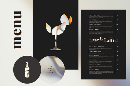 Bar Drinks Menu, a Flyer Template by BigWeek