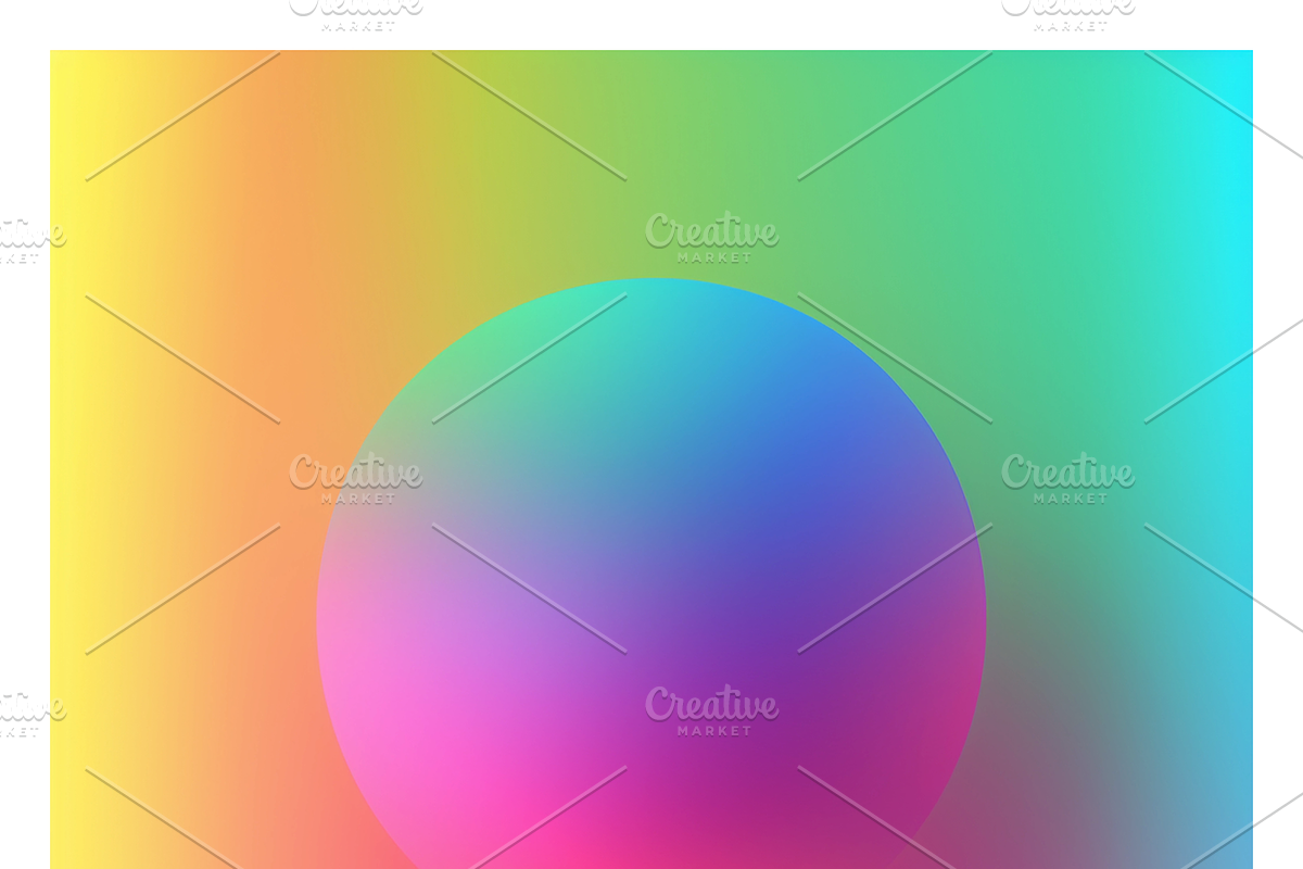 Rare Co - Rainbow Gradient Spheres, a Background Graphic by milatovar (Photo 16 of 17)