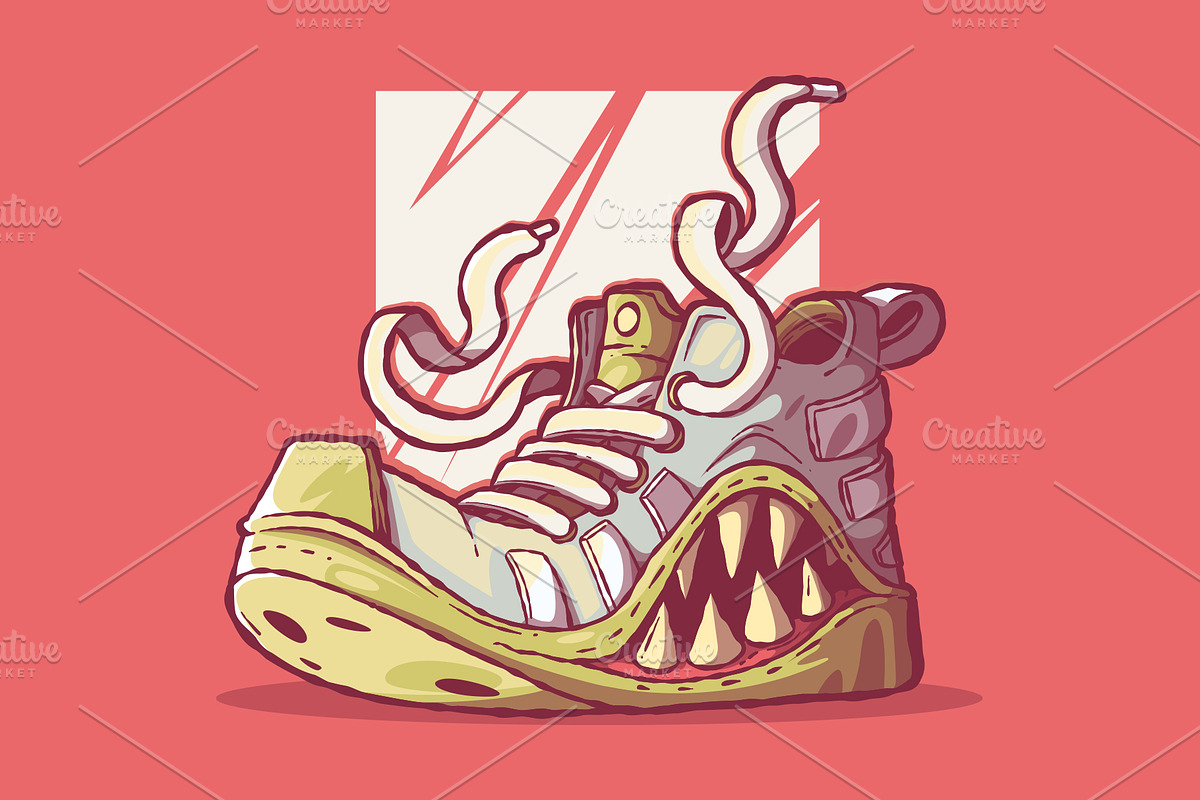 Sneaker Power!, a Sport Illustration by pedrors