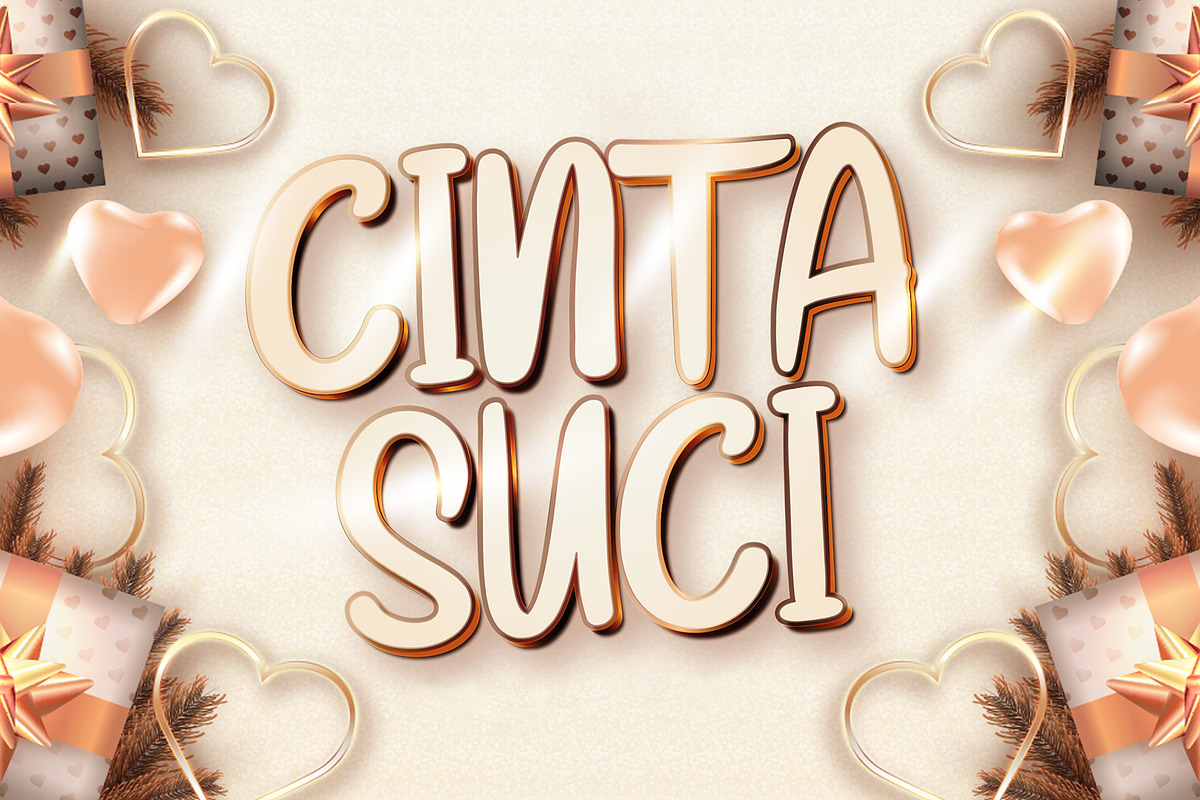 Cinta Suci - Fancy Display Font, a Sans Serif Font by StringLabs (Photo 1 of 13)