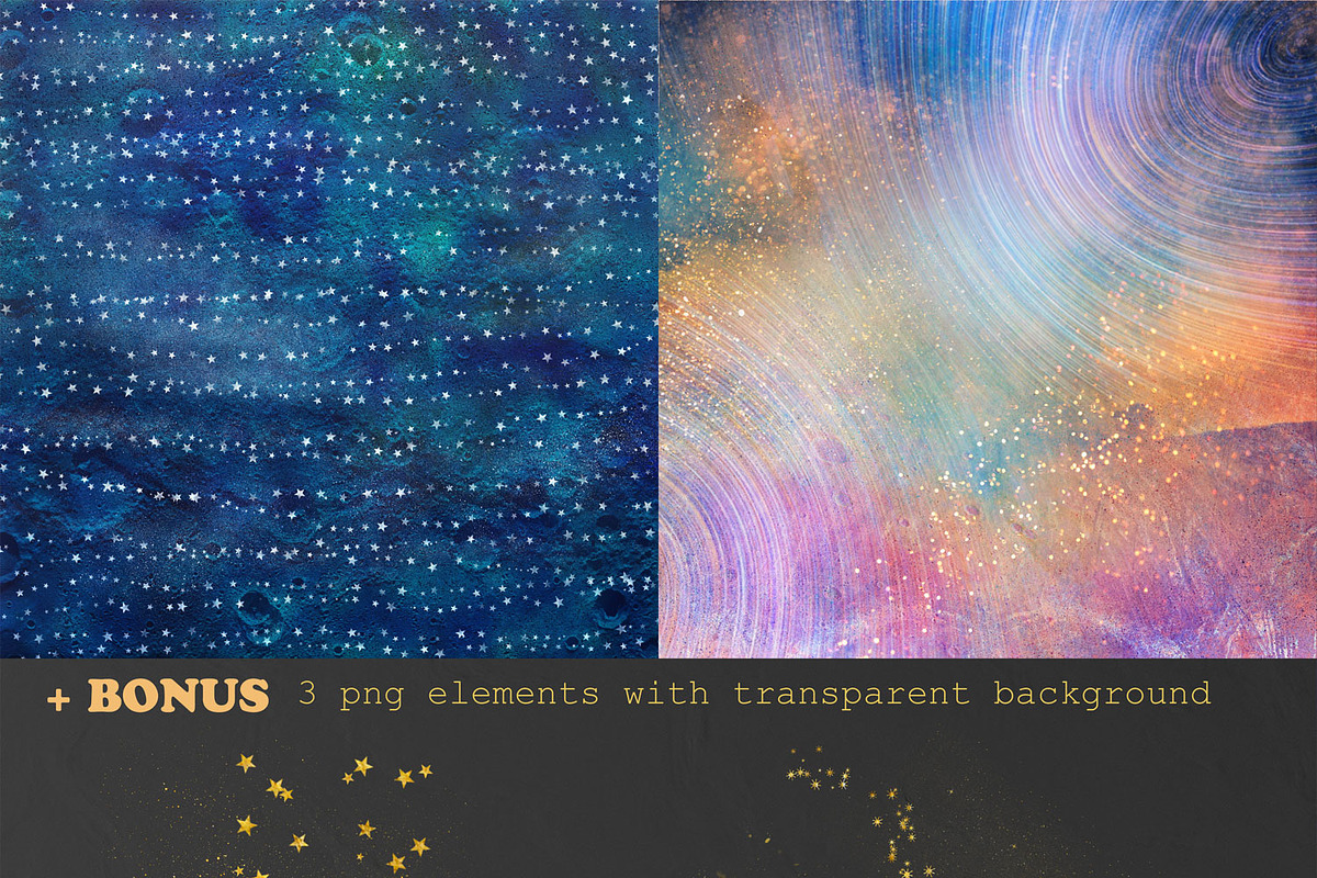 Space Digital paper, a Pattern Graphic by MixPixBox (Photo 2 of 5)