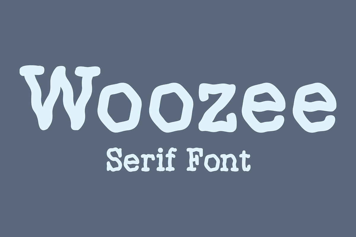 Woozee - Serif Font, a Serif Font by GG Design (Photo 1 of 10)