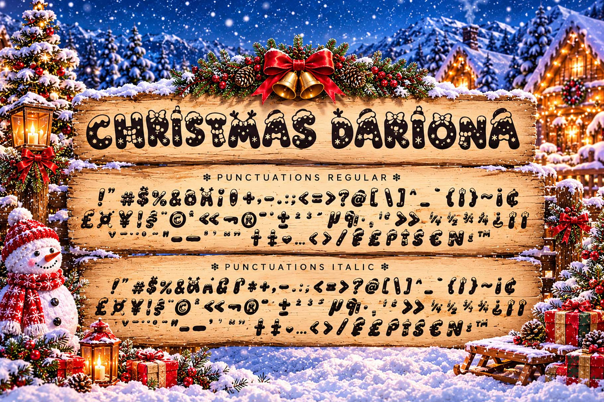Christmas Dariona, a Handwritten Font by Yoga Letter (Photo 8 of 10)