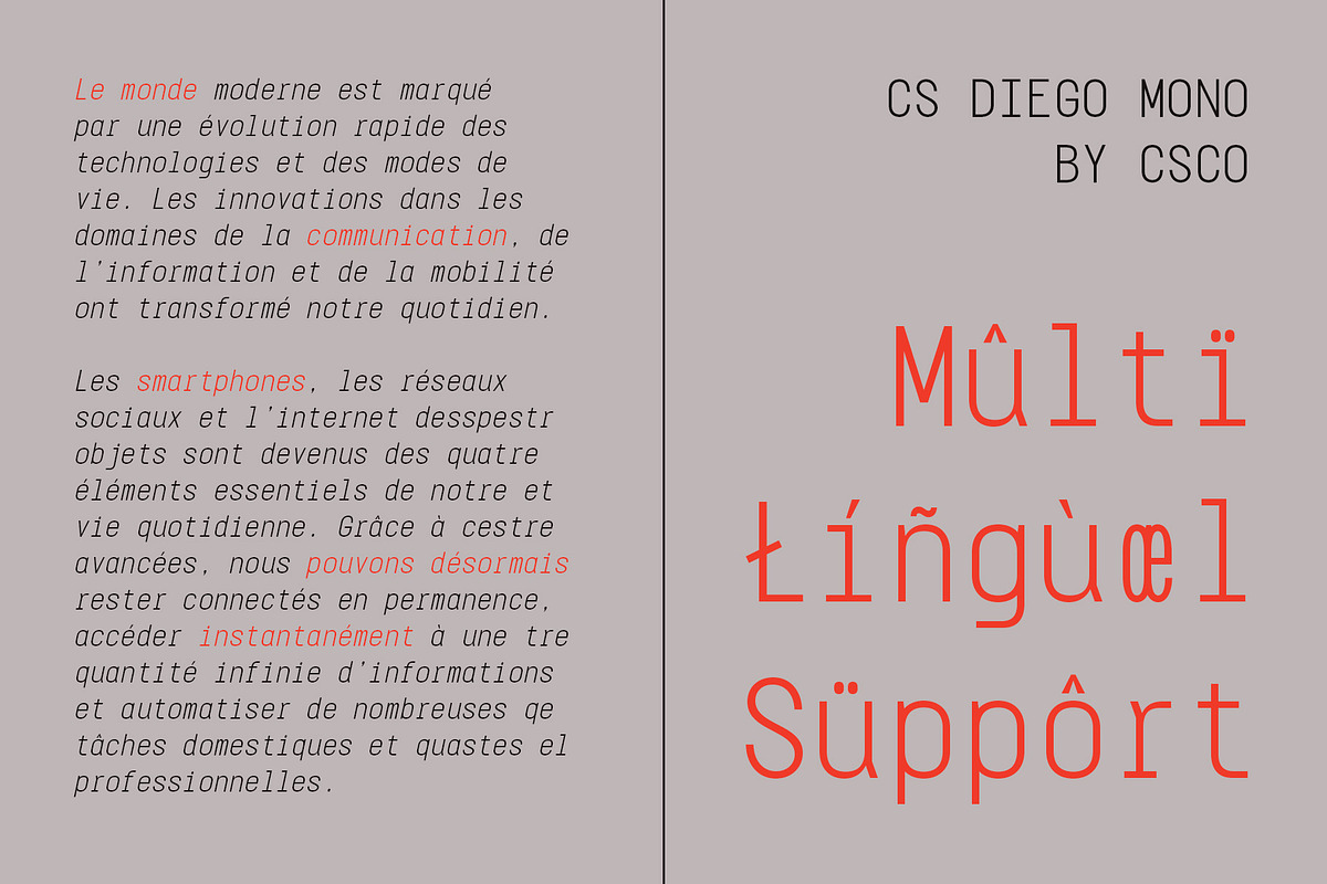CS Diego Mono – Sans Serif Typeface, a Sans Serif Font by Craft Supply Co. (Photo 5 of 8)