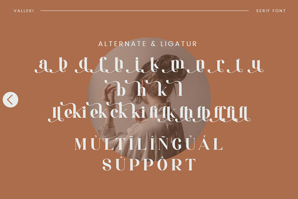 Valleki - Beautiful Serif Font, a Serif Font by Aqeel_Art (Photo 11 of 12)