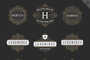 250 ornaments logos & monograms, a Branding & Logo Template by Vasya Kobelev (Thumbnail 13 of 23)