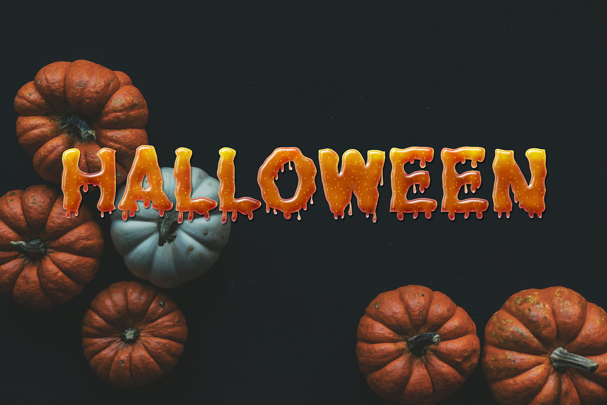 Dripping Zombie Halloween Font, a Font by vladocar (Photo 3 of 8)