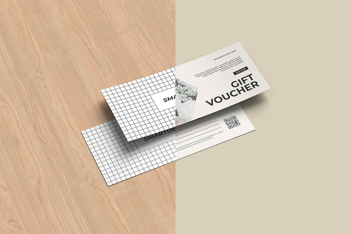 Gift Voucher Mockup, a Merchandise Mockup by graphicpages (Photo 3 of 17)