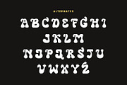 Utopis - Retro Groovy Font, a Script Font by AQR Studio (Thumbnail 8 of 9)