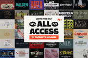 All Access Design Bundle, a Handwritten Font by Surplus Type Co (Thumbnail 1 of 18)