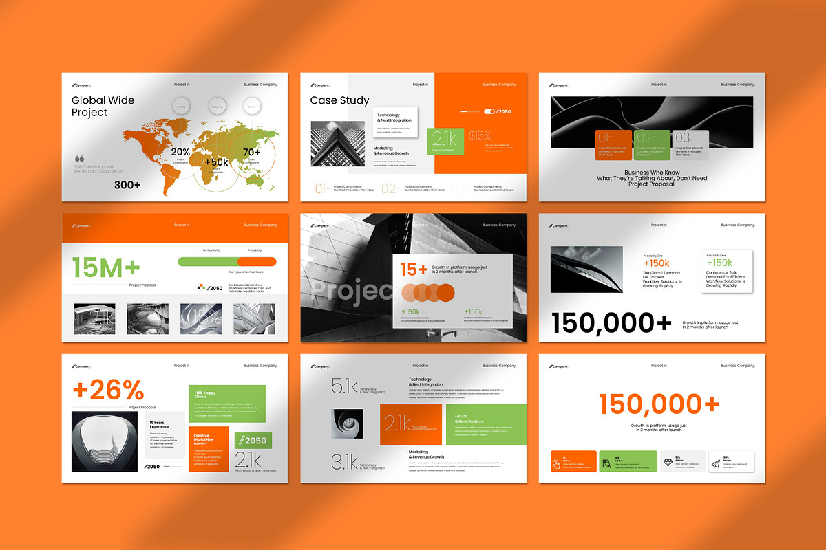 company project Presentation, a Presentation Template by Soraclod (Photo 6 of 9)