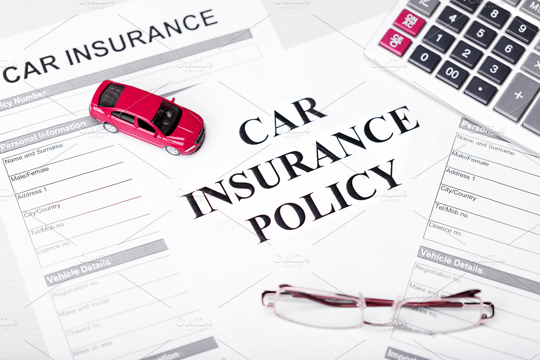 Car insurance policy document, a Business Photo by FineArtStudio