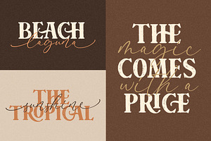 Crafter Signature A Font Combination