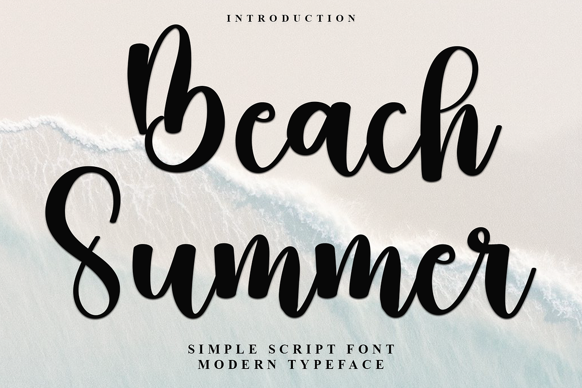 Beach Summer, a Handwritten Font by FreshTypeINK (Photo 1 of 9)