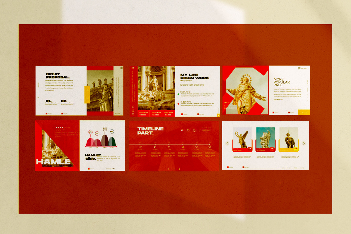 HAMLET - Urban Style Powerpoint, a Presentation Template by Dirtytemp Studio (Photo 3 of 9)
