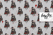 Creepy Halloween Voodoo Patterns, a Pattern Graphic by KaramfilaS (Thumbnail 8 of 14)