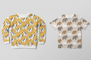 Cartoon Animals Seamless Patterns, a Pattern Graphic by Kotulska (Thumbnail 7 of 8)
