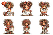 Happy mothers day clipart, an Illustration by SinaCreation (Thumbnail 5 of 11)