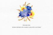 PRAY FOR UKRAINE. Landscape clipart, an Illustration by anastasiia.art (Thumbnail 5 of 5)
