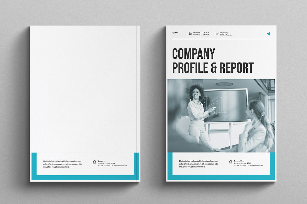 Company Profile & Report Template, a Brochure Template by E-Type (Photo 13 of 13)