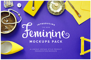 10 Feminine Mockups Pack