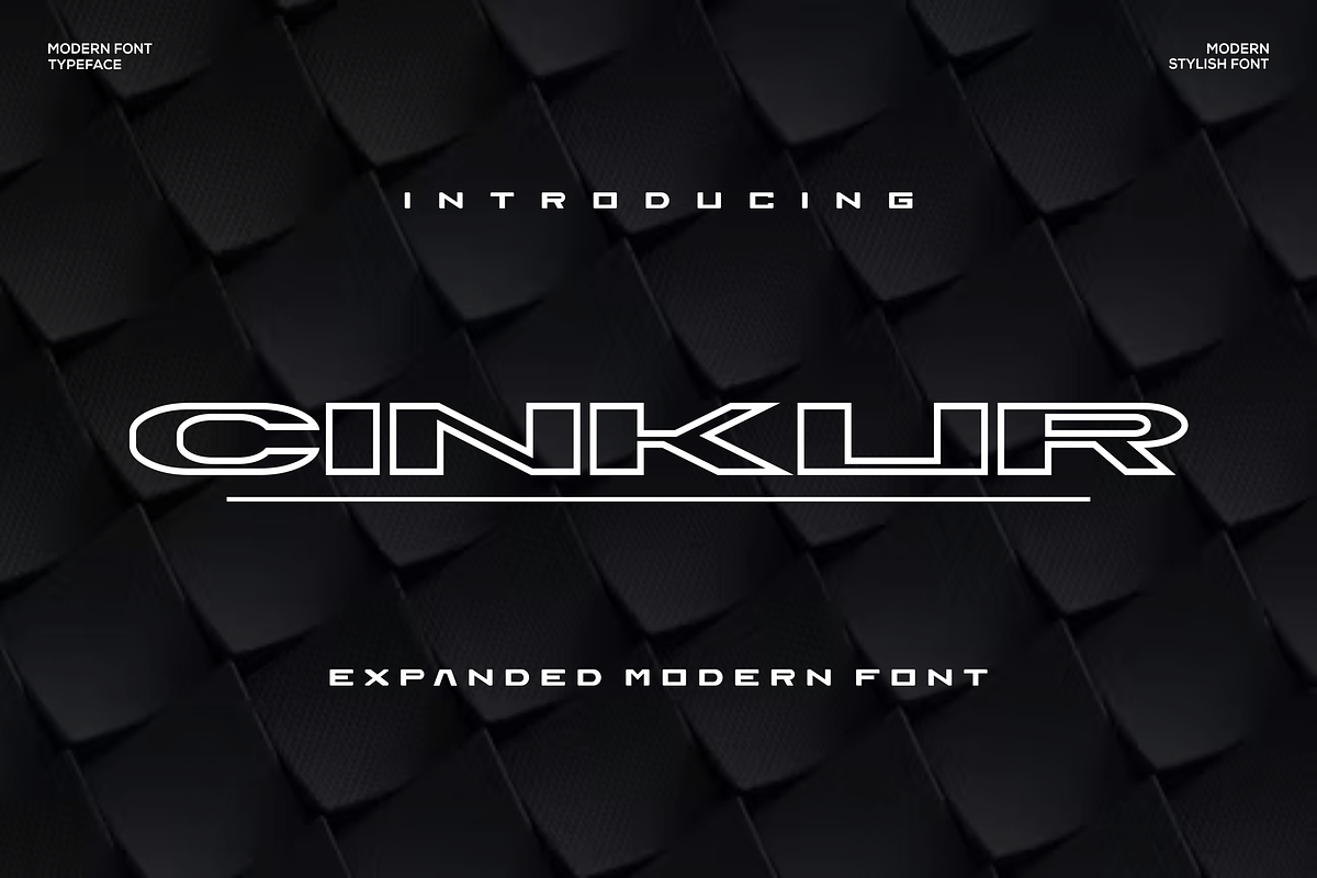 Cinkur Font, a Sans Serif Font by agusariyadi (Photo 1 of 5)