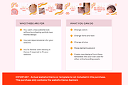 Bright Fun Peach Shopify Banners, a Shopify Template by Template Twist Shop (Thumbnail 3 of 5)