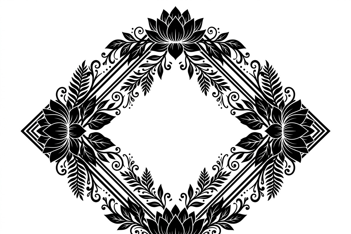 60 Romantic Diamond Wall Floral, a Decorative Illustration by Amazin_art (Photo 26 of 42)