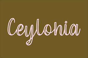 Ceylonia font