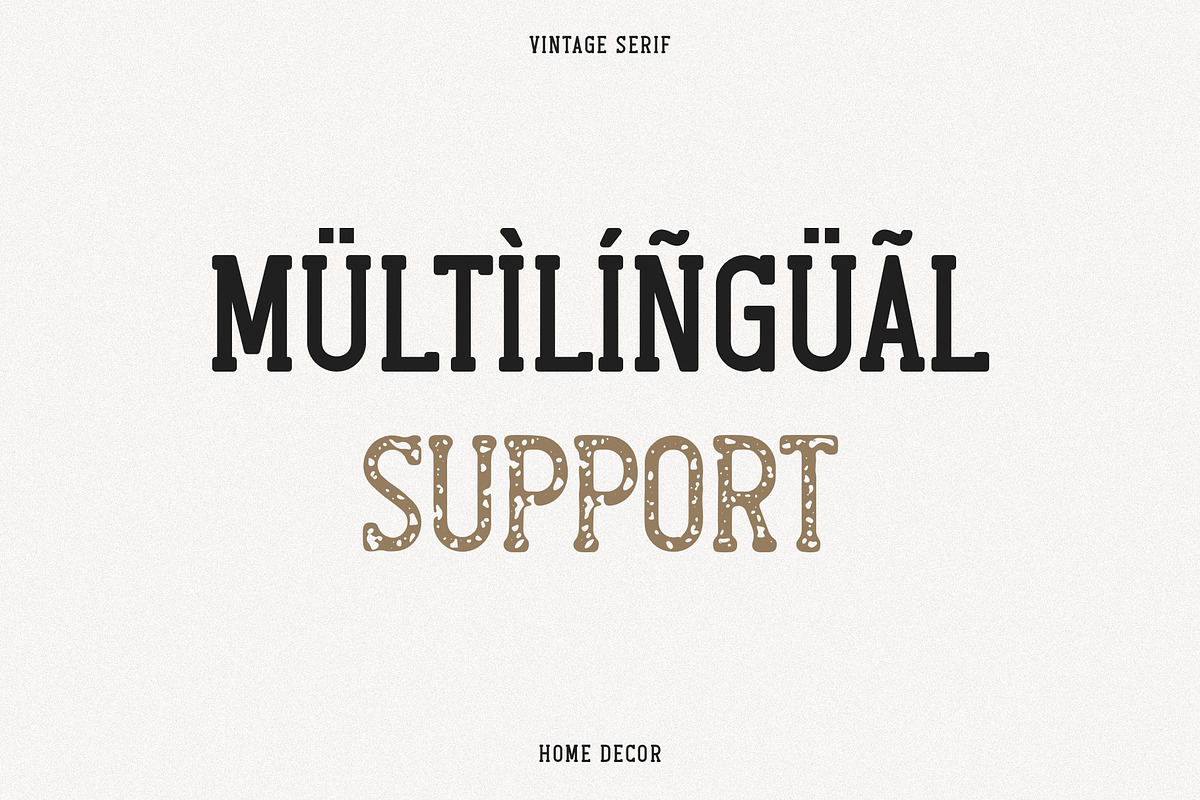 Home Decor - Vintage Slab Serif Font, a Slab Serif Font by ariodsgn (Photo 4 of 7)