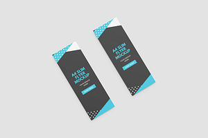 A4 Slim Flyer Mockup