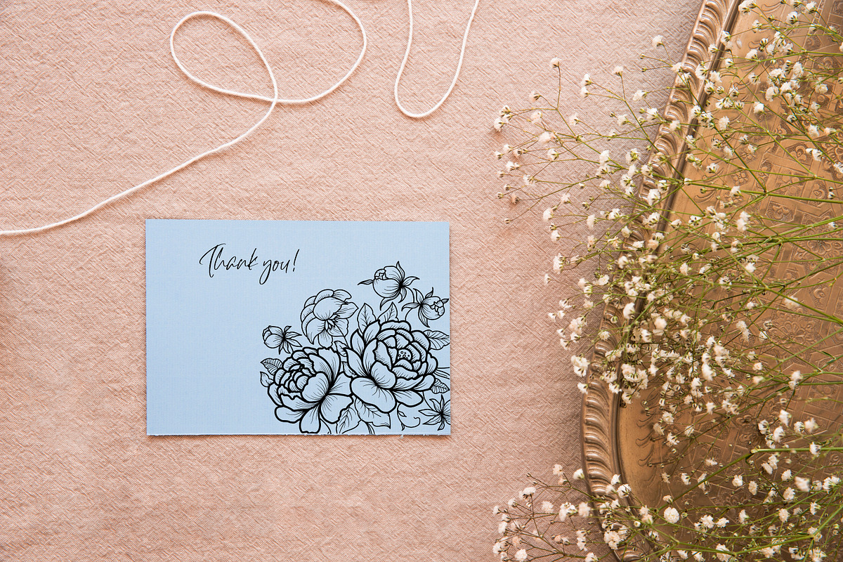 Vintage Flowers Procreate Stamps, a Brush Add-On by Dervik Art Store