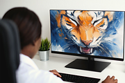 Majestic Tiger Art Set, an Animal Illustration by pictures for you (Thumbnail 10 of 22)