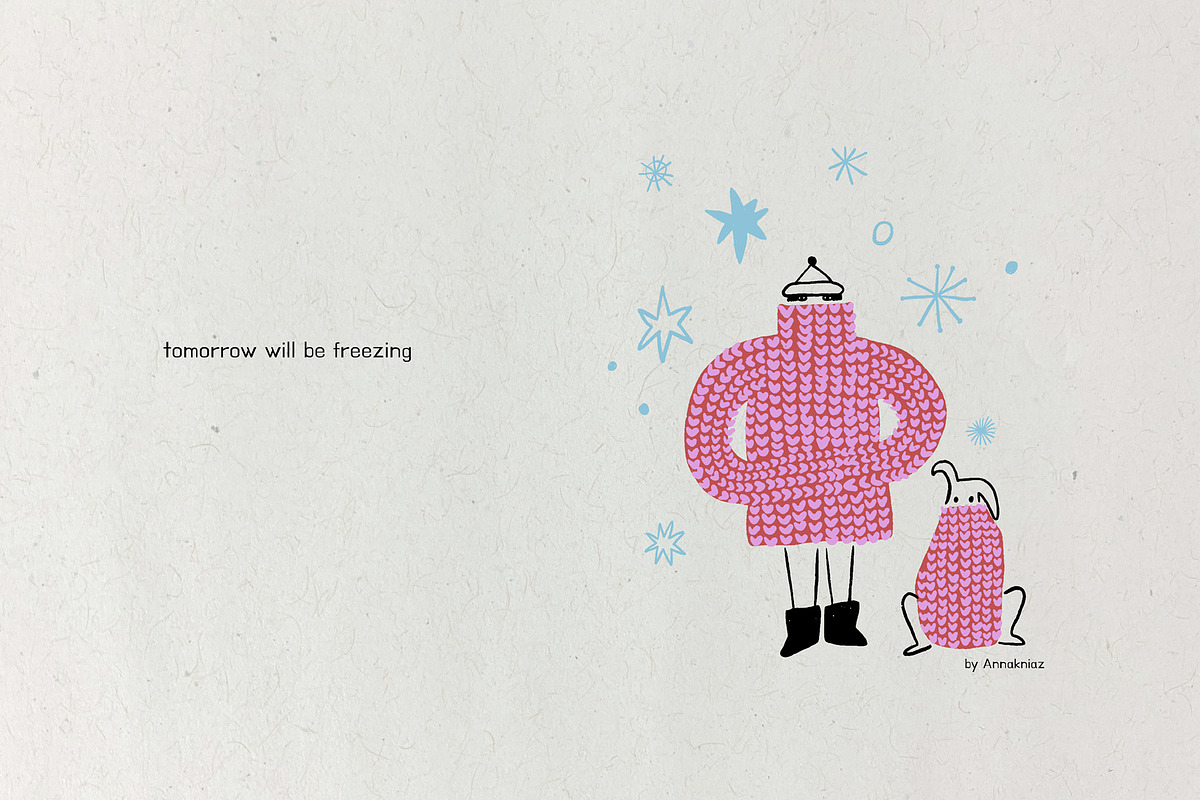 Winter Characters, a Seasonal Illustration by Annakniaz (Photo 3 of 13)