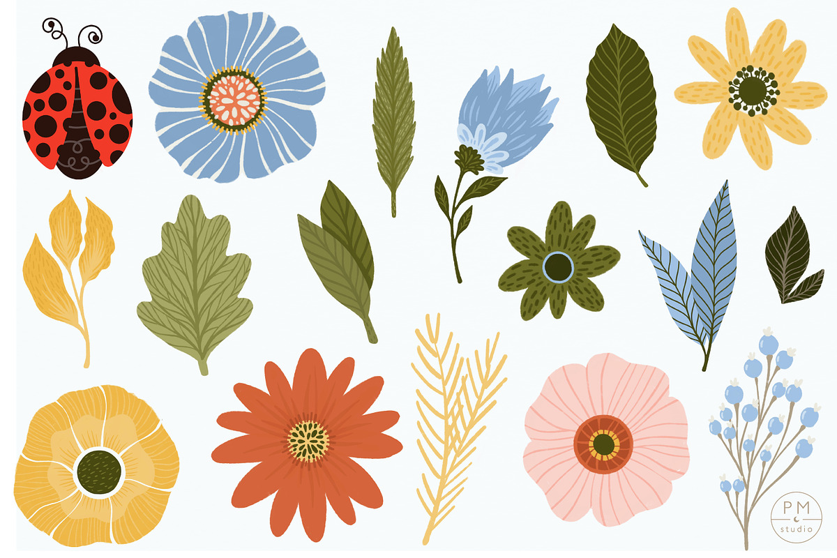 Ladybug Garden Clipart, a Graphic by PetiteMarket (Photo 4 of 4)