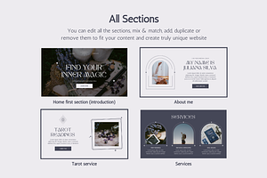 Spiritual Canva Website Template