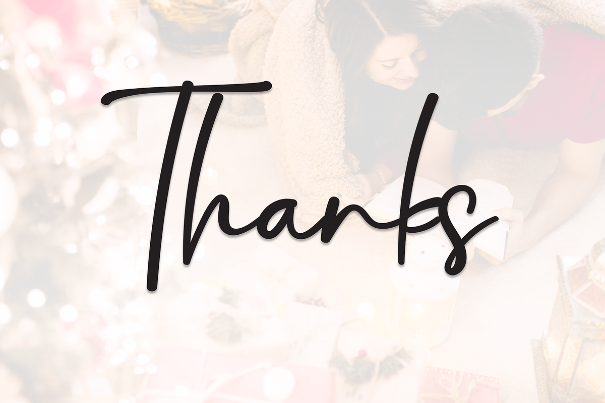 Romantic Christmas | Script Font, a Handwritten Font by Scratchones (Photo 8 of 8)