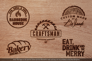 Burned Wood Text Effect Template