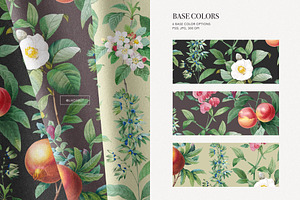 Elegant Botanical Pattern & Plants