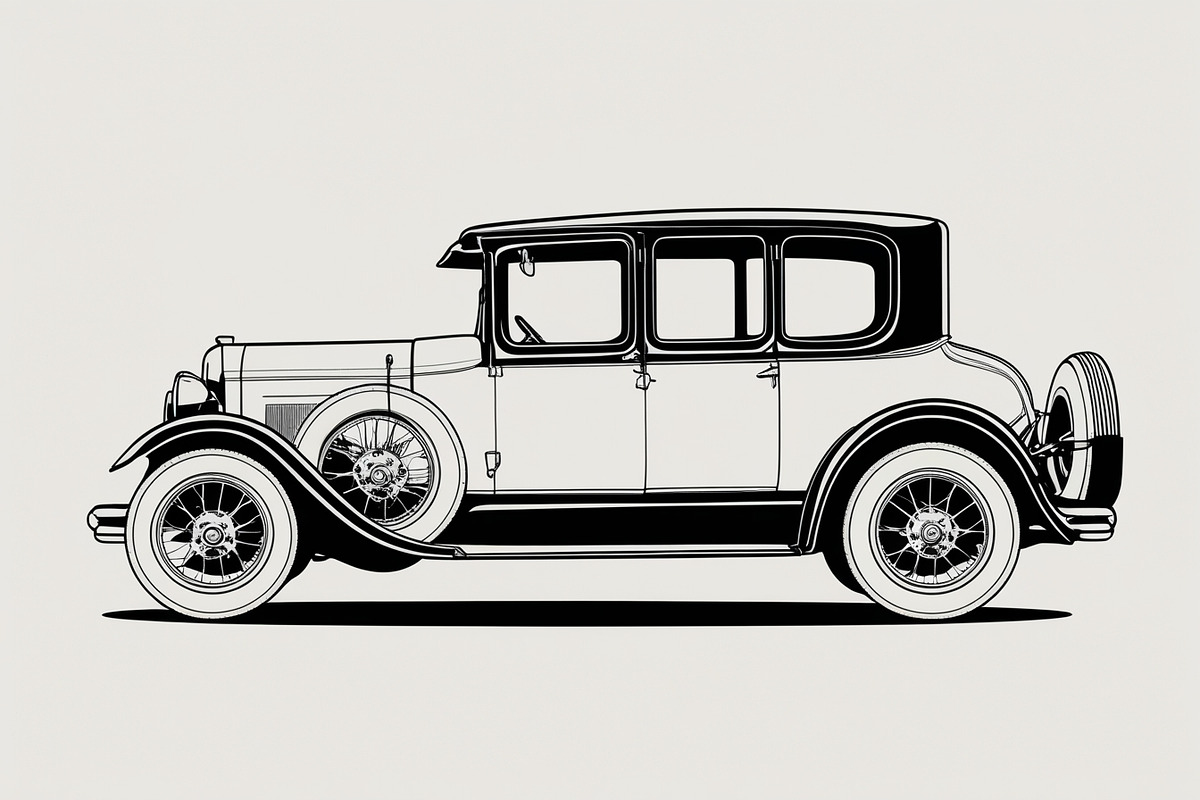 8 Vintage Car Silhouette Bundle, an Illustration by Creativeshirt (Photo 9 of 9)