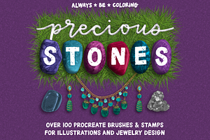 Procreate Precious Stones Brush Set