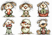 Whimsical Easter Clipart, an Illustration by Libby Wishes (Thumbnail 5 of 7)