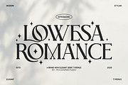 Lowesa Romance, a Serif Font by Moodtype (Thumbnail 1 of 6)