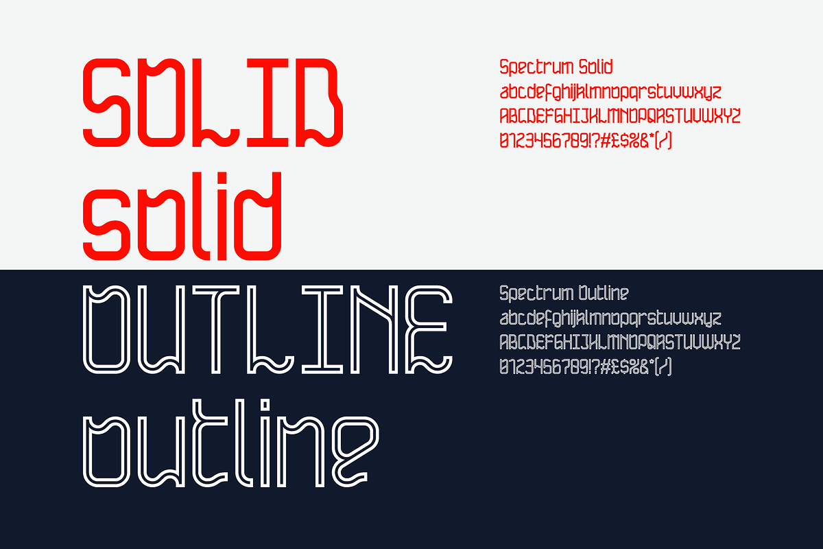 SPECTRUM Dual Weight Font preview 3