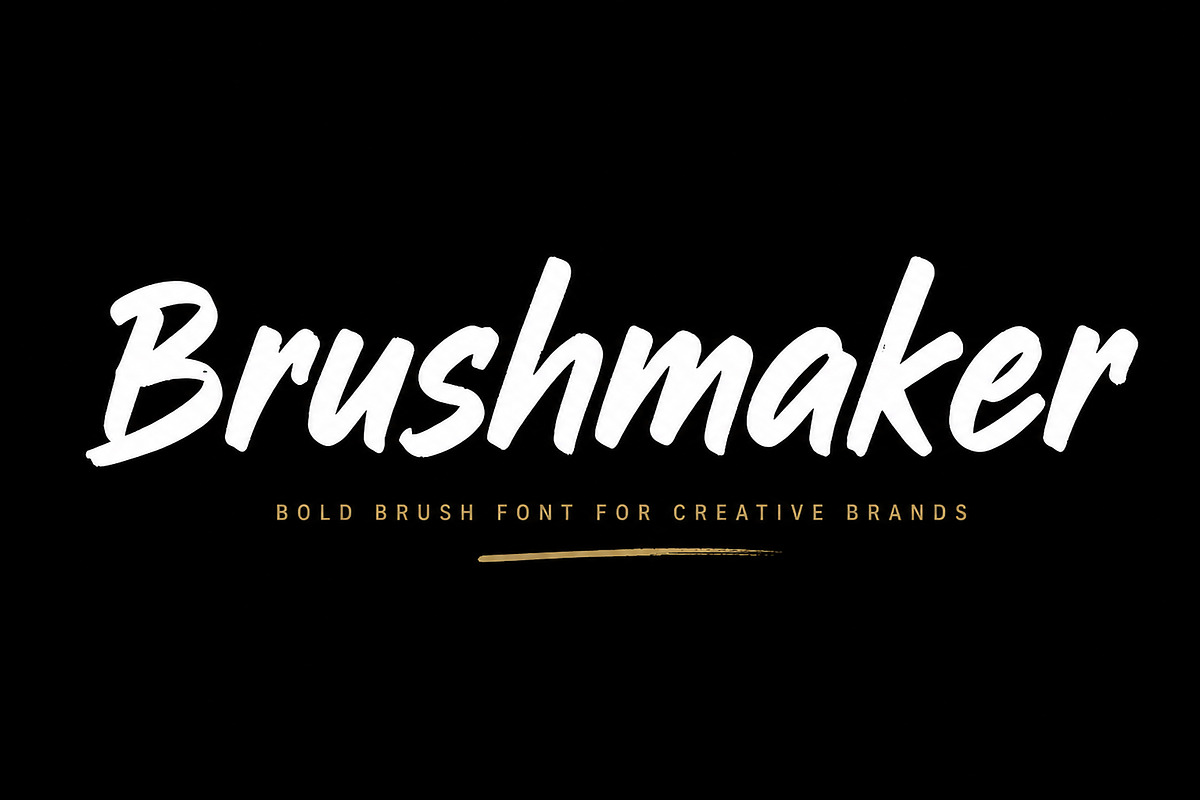 Brushmaker, a Script Font by Wow Magic (Photo 1 of 4)
