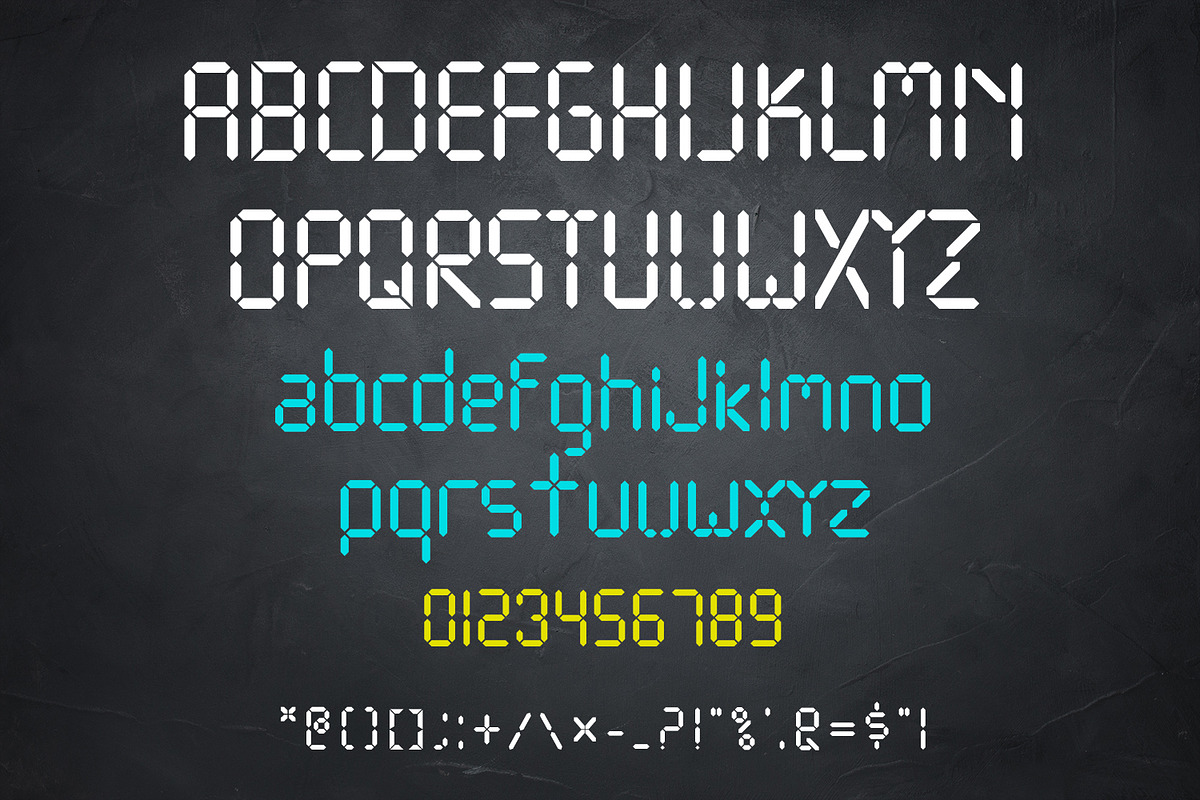 Digitron Font, a Sans Serif Font by OWPictures (Photo 8 of 8)