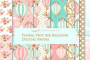 Hot Air Balloon Glitter Gold Set, a Texture Illustration by Mia's Graphic Design (Thumbnail 7 of 9)