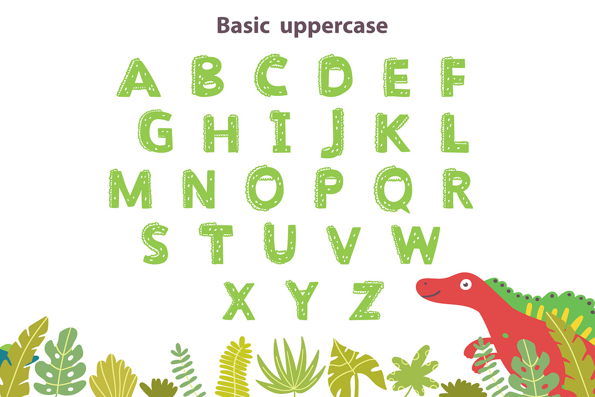 Dinosaur Cute Font, a Script Font by AnkaDrozd (Photo 2 of 5)