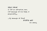 Ugly Dave Bad Handwriting Font, a Sans Serif Font by TYPEHEIST (Thumbnail 2 of 12)